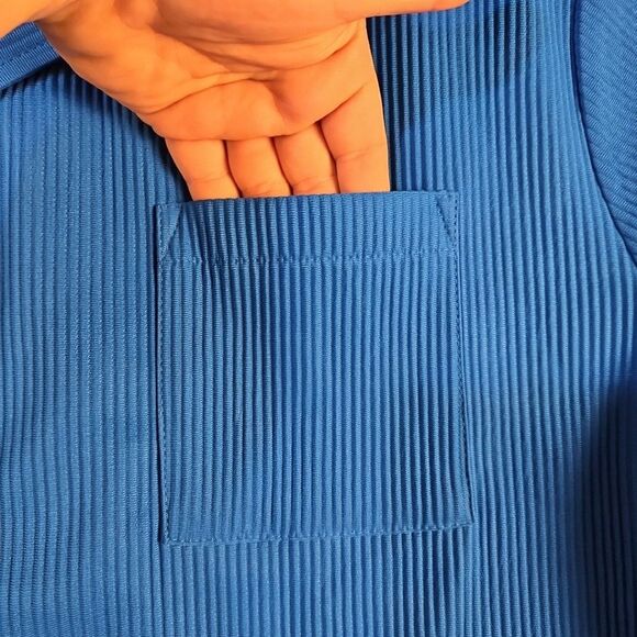 NWT Fashion Nova‎ Men Ribbed Textured Short Sleeve Button Up Shirt Size 2XL XXL - Picture 5 of 9